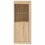 Aparador con luces LED roble Sonoma 41x37x100 cm by , Sideboards - Ref: Foro24-836646, Price: 73,04 €, Discount: %