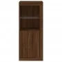 Aparador con luces LED roble marrón 41x37x100 cm by , Sideboards - Ref: Foro24-836650, Price: 75,17 €, Discount: %