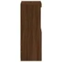 Aparador con luces LED roble marrón 41x37x100 cm by , Sideboards - Ref: Foro24-836650, Price: 75,17 €, Discount: %