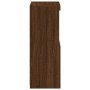 Aparador con luces LED roble marrón 41x37x100 cm by , Sideboards - Ref: Foro24-836650, Price: 76,74 €, Discount: %