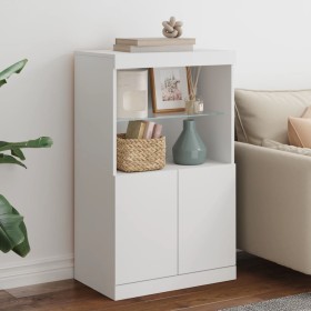 Sideboard mit weißen LED-Lichtern 60,5x37x100 cm von , Sideboards - Ref: Foro24-836665, Preis: 79,36 €, Rabatt: %