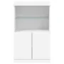 Aparador con luces LED blanco 60,5x37x100 cm by , Sideboards - Ref: Foro24-836665, Price: 76,45 €, Discount: %