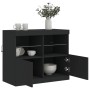Schwarzer Schrank mit LED-Lichtern 81x37x67 cm. von , Sideboards - Ref: Foro24-836659, Preis: 95,43 €, Rabatt: %