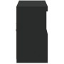 Schwarzer Schrank mit LED-Lichtern 81x37x67 cm. von , Sideboards - Ref: Foro24-836659, Preis: 95,43 €, Rabatt: %