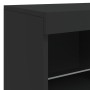 Schwarzer Schrank mit LED-Lichtern 81x37x67 cm. von , Sideboards - Ref: Foro24-836659, Preis: 95,43 €, Rabatt: %