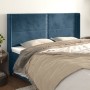 Kopfteil mit dunkelblauen Samtohren 163x16x118/128 cm von , Kopf- und Fußteile - Ref: Foro24-3119498, Preis: 127,56 €, Rabatt: %