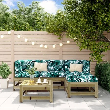 Juego de sofás de jardín 5 piezas madera de pino impregnada by , Garden sets - Ref: Foro24-3186178, Price: 260,74 €, Discount: %
