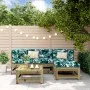 Juego de sofás de jardín 5 piezas madera de pino impregnada by , Garden sets - Ref: Foro24-3186178, Price: 260,74 €, Discount: %