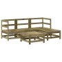Juego de sofás de jardín 5 piezas madera de pino impregnada by , Garden sets - Ref: Foro24-3186178, Price: 260,74 €, Discount: %