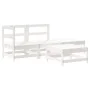 Juego de muebles de jardín 4 pzas madera maciza de pino blanco von , Gartensets - Ref: Foro24-3186495, Preis: 286,27 €, Rabat...