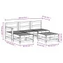 Gartensofa-Set 5-teilig aus massivem weißem Kiefernholz von , Gartensets - Ref: Foro24-3186544, Preis: 304,40 €, Rabatt: %