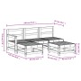 Gartensofa-Set 5-teilig aus massivem weißem Kiefernholz von , Gartensets - Ref: Foro24-3186544, Preis: 308,56 €, Rabatt: %