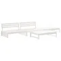 Juego de muebles de jardín 4 pzas madera maciza de pino blanco von , Gartensets - Ref: Foro24-3186628, Preis: 424,67 €, Rabat...