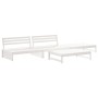 Juego de muebles de jardín 4 pzas madera maciza de pino blanco by , Garden sets - Ref: Foro24-3186628, Price: 430,19 €, Disco...
