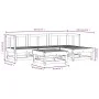 Gartensofa-Set 5-teilig aus imprägniertem Kiefernholz von , Gartensets - Ref: Foro24-3186171, Preis: 253,04 €, Rabatt: %