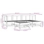 Gartensofa-Set 5-teilig aus imprägniertem Kiefernholz von , Gartensets - Ref: Foro24-3186171, Preis: 256,35 €, Rabatt: %