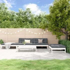 Juego de sofás de jardín 5 piezas madera maciza de pino blanco von , Gartensets - Ref: Foro24-3186635, Preis: 523,29 €, Rabat...