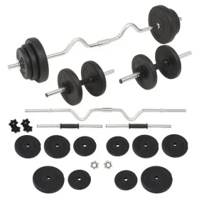 Weight set 30 kg barbell and dumbbells by vidaXL, free weight - Ref: Foro24-91401, Price: 86,16 €, Discount: %