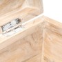 Baúl de madera maciza de acacia 90x40x40 cm en Baúles de almacenamiento | Comprar online en Foro24