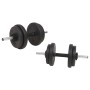 Weight set 30 kg barbell and dumbbells by vidaXL, free weight - Ref: Foro24-91401, Price: 124,15 €, Discount: %