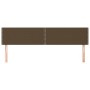 Kopfteile 2 Einheiten aus dunkelbraunem Stoff 80x5x78/88 cm von , Kopf- und Fußteile - Ref: Foro24-345947, Preis: 44,95 €, Ra...