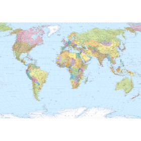 Komar Mural fotográfico World Map XXL 368x248 cm XXL4-038