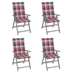 Liegende Gartenstühle mit 4 Kissen aus massivem Akazienholz von , Gartenstühle - Ref: Foro24-3065390, Preis: 283,85 €, Rabatt: %