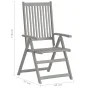 Sillas de jardín reclinables 4 uds madera maciza acacia cojines de , Sillas de jardín - Ref: Foro24-3065390, Precio: 283,84 €...