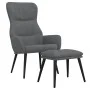 Relaxation armchair with footrest in light gray fabric by , Armchairs - Ref: Foro24-3097429, Price: 118,42 €, Discount: %