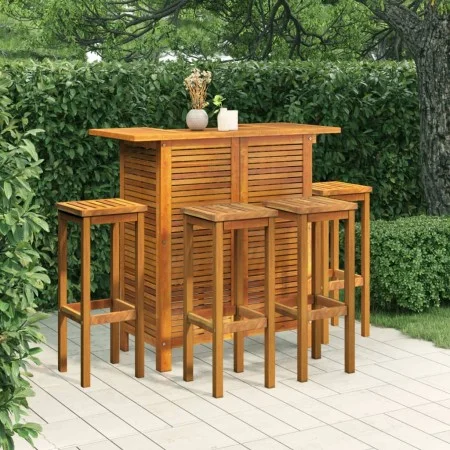 Garden bar furniture set 5 pieces solid acacia wood by , Garden sets - Ref: Foro24-3115997, Price: 371,29 €, Discount: %