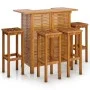 Garden bar furniture set 5 pieces solid acacia wood by , Garden sets - Ref: Foro24-3115997, Price: 371,29 €, Discount: %