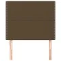 Headboards 2 units of dark brown fabric 90x5x78/88 cm by , Headboards and footboards - Ref: Foro24-3116177, Price: 47,42 €, D...