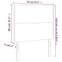 Headboards 2 units of dark brown fabric 90x5x78/88 cm by , Headboards and footboards - Ref: Foro24-3116177, Price: 47,42 €, D...