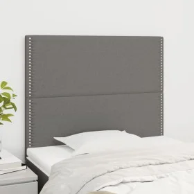 Kopfteile 2 Einheiten aus dunkelgrauem Stoff 90x5x78/88 cm von , Kopf- und Fußteile - Ref: Foro24-3116175, Preis: 47,53 €, Ra...