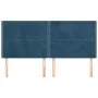 Headboards 4 units of dark blue velvet 80x5x78/88 cm by , Headboards and footboards - Ref: Foro24-3116250, Price: 107,81 €, D...