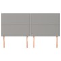 Kopfteile 4 Einheiten aus hellgrauem Stoff 90x5x78/88 cm von , Kopf- und Fußteile - Ref: Foro24-3116206, Preis: 90,39 €, Raba...
