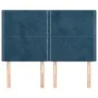 Cabeceros 4 unidades terciopelo azul oscuro 72x5x78/88 cm de , Cabeceros y pies de cama - Ref: Foro24-3116244, Precio: 100,88...