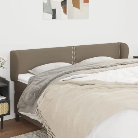 Taupe gray fabric headboard 183x23x78/88 cm by , Headboards and footboards - Ref: Foro24-3117022, Price: 57,56 €, Discount: %