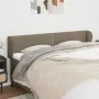 Taupe gray fabric headboard 183x23x78/88 cm by , Headboards and footboards - Ref: Foro24-3117022, Price: 57,56 €, Discount: %
