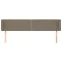 Taupe gray fabric headboard 183x23x78/88 cm by , Headboards and footboards - Ref: Foro24-3117022, Price: 57,56 €, Discount: %