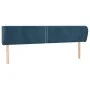 Dunkelblaues Samtkopfteil 163x23x78/88 cm von , Kopf- und Fußteile - Ref: Foro24-3117062, Preis: 75,46 €, Rabatt: %