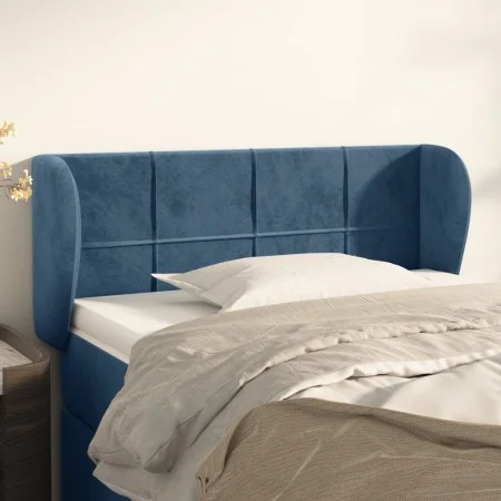 Dunkelblaues Samtkopfteil 83x23x78/88 cm von , Kopf- und Fußteile - Ref: Foro24-3117178, Preis: 48,38 €, Rabatt: %