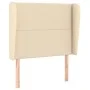 Headboard with cream fabric ears 93x23x118/128 cm by , Headboards and footboards - Ref: Foro24-3117803, Price: 73,56 €, Disco...