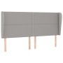 Kopfteil mit hellgrauen Stoffohren 163x23x118/128 cm von , Kopf- und Fußteile - Ref: Foro24-3117822, Preis: 101,71 €, Rabatt: %
