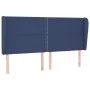 Headboard with blue fabric ears 183x23x118/128 cm by , Headboards and footboards - Ref: Foro24-3117836, Price: 103,53 €, Disc...