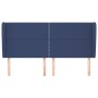 Headboard with blue fabric ears 183x23x118/128 cm by , Headboards and footboards - Ref: Foro24-3117836, Price: 104,68 €, Disc...