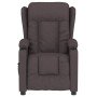 Sillón reclinable eléctrico tela marrón oscuro en Sillones | Comprar online en Foro24