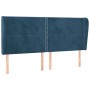 Kopfteil mit dunkelblauen Samtohren 163x23x118/128 cm von , Kopf- und Fußteile - Ref: Foro24-3117874, Preis: 135,98 €, Rabatt: %