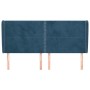 Kopfteil mit dunkelblauen Samtohren 163x23x118/128 cm von , Kopf- und Fußteile - Ref: Foro24-3117874, Preis: 135,98 €, Rabatt: %