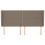 Cabecero con orejas de tela gris taupe 183x23x118/128 cm de , Cabeceros y pies de cama - Ref: Foro24-3117834, Precio: 104,48 ...